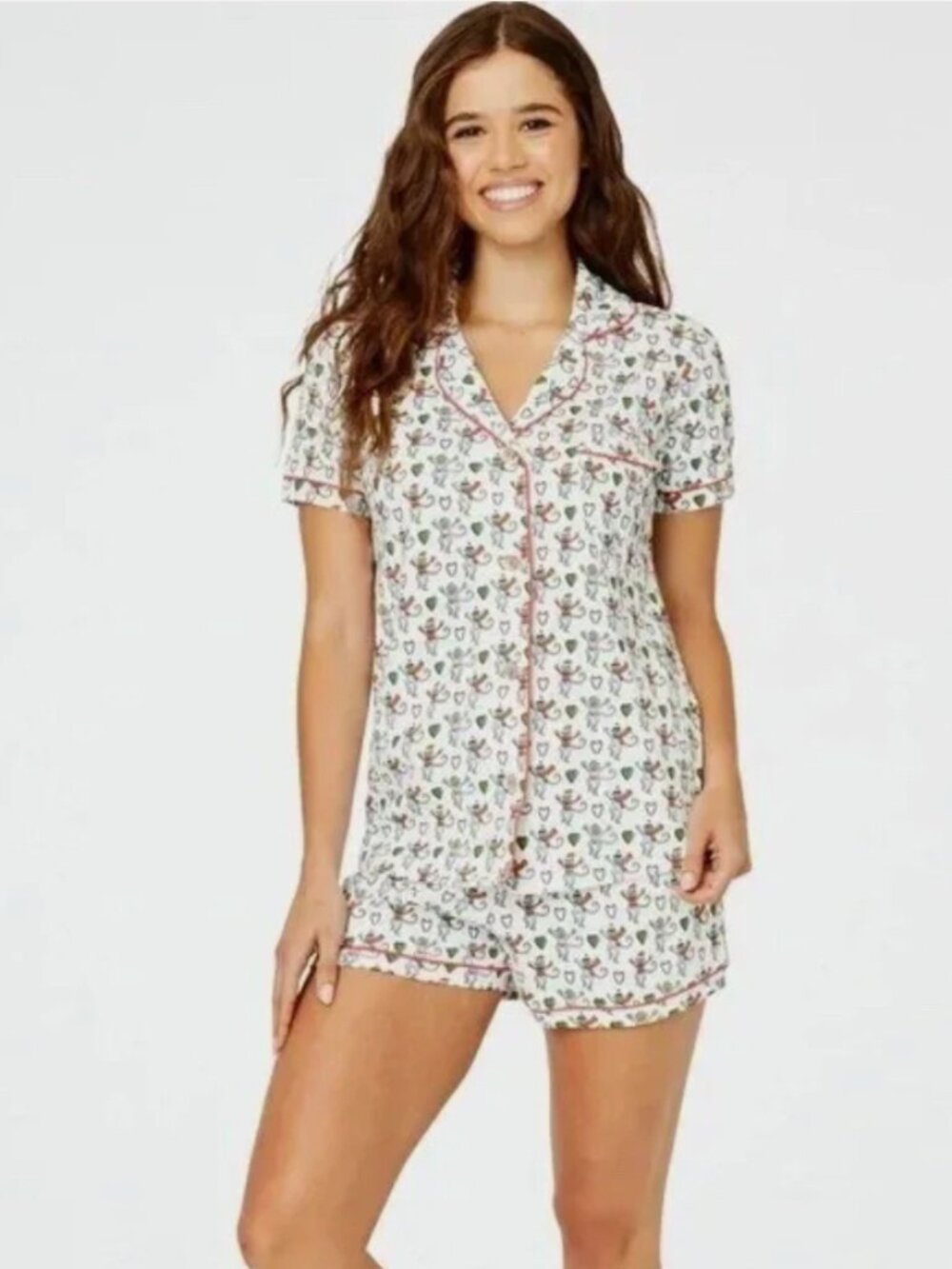 Roller Rabbit Merry Monkey Polo Pajamas - XL